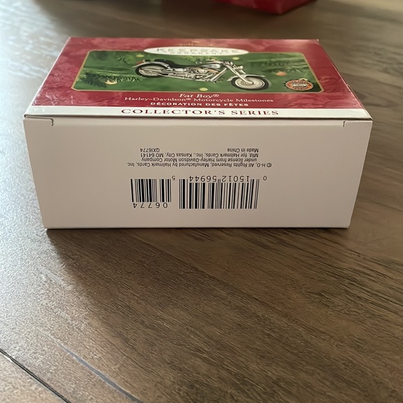 Hallmark Keepsake Christmas Ornament Harley Davidson Fat Boy 2000 2nd in Series - Picture 6 of 8